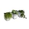 Mayne Valencia 8in Wall Mount Planter - White 3-Pack 3871-W - alternate 1
